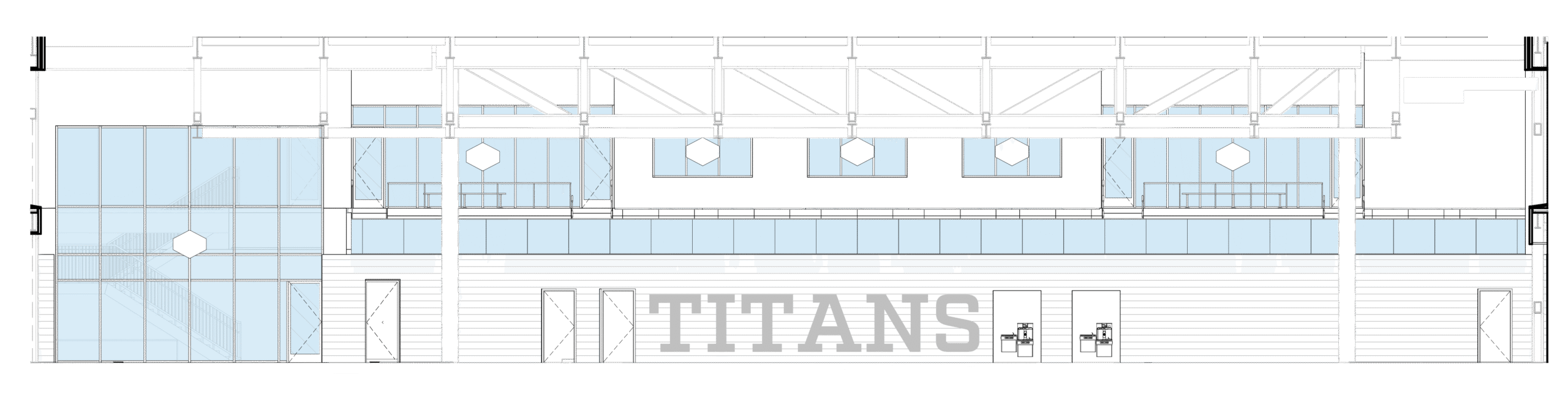 Pool South Elevation